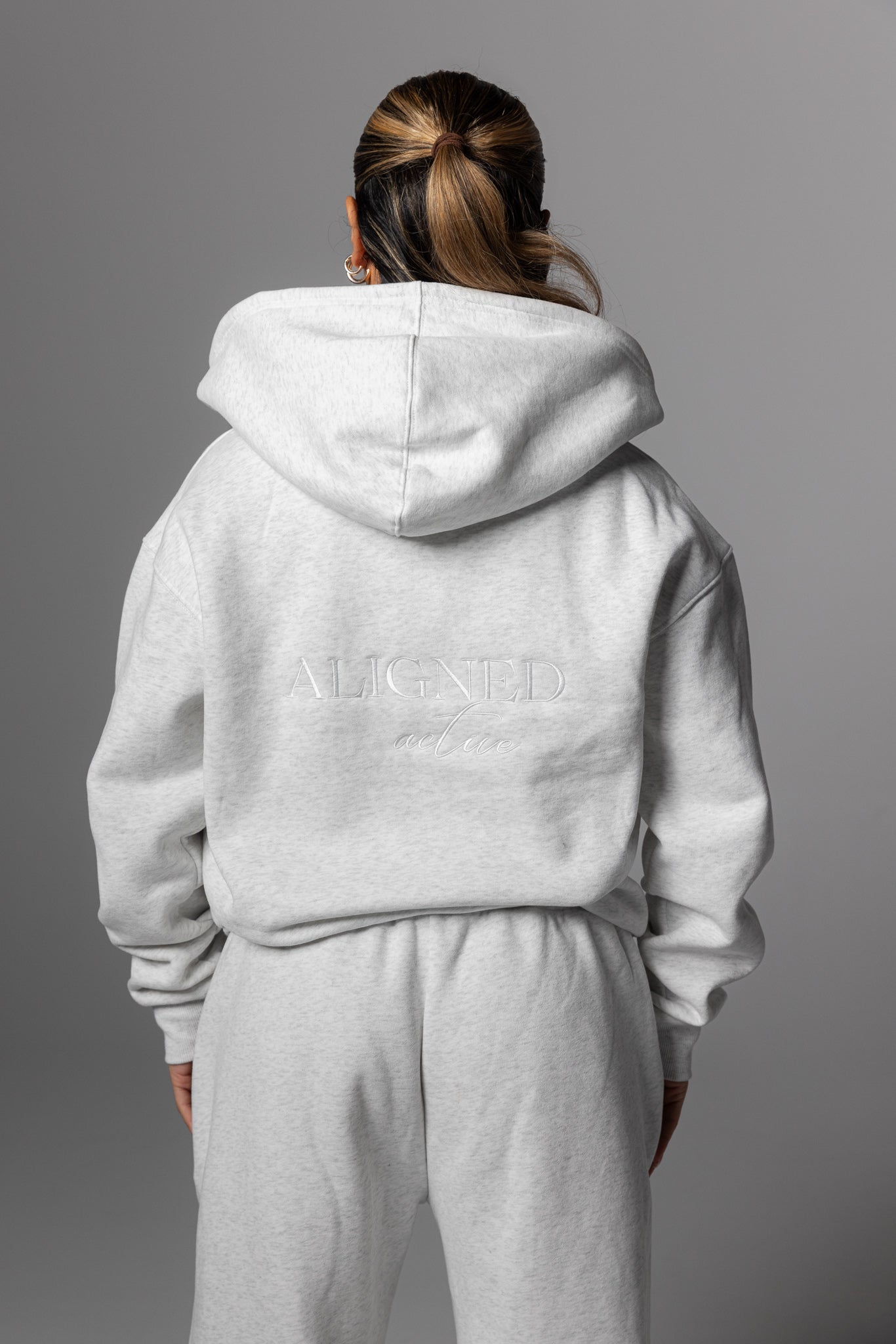 Unisex Soft Set Zip Up Hoodie - Cloud