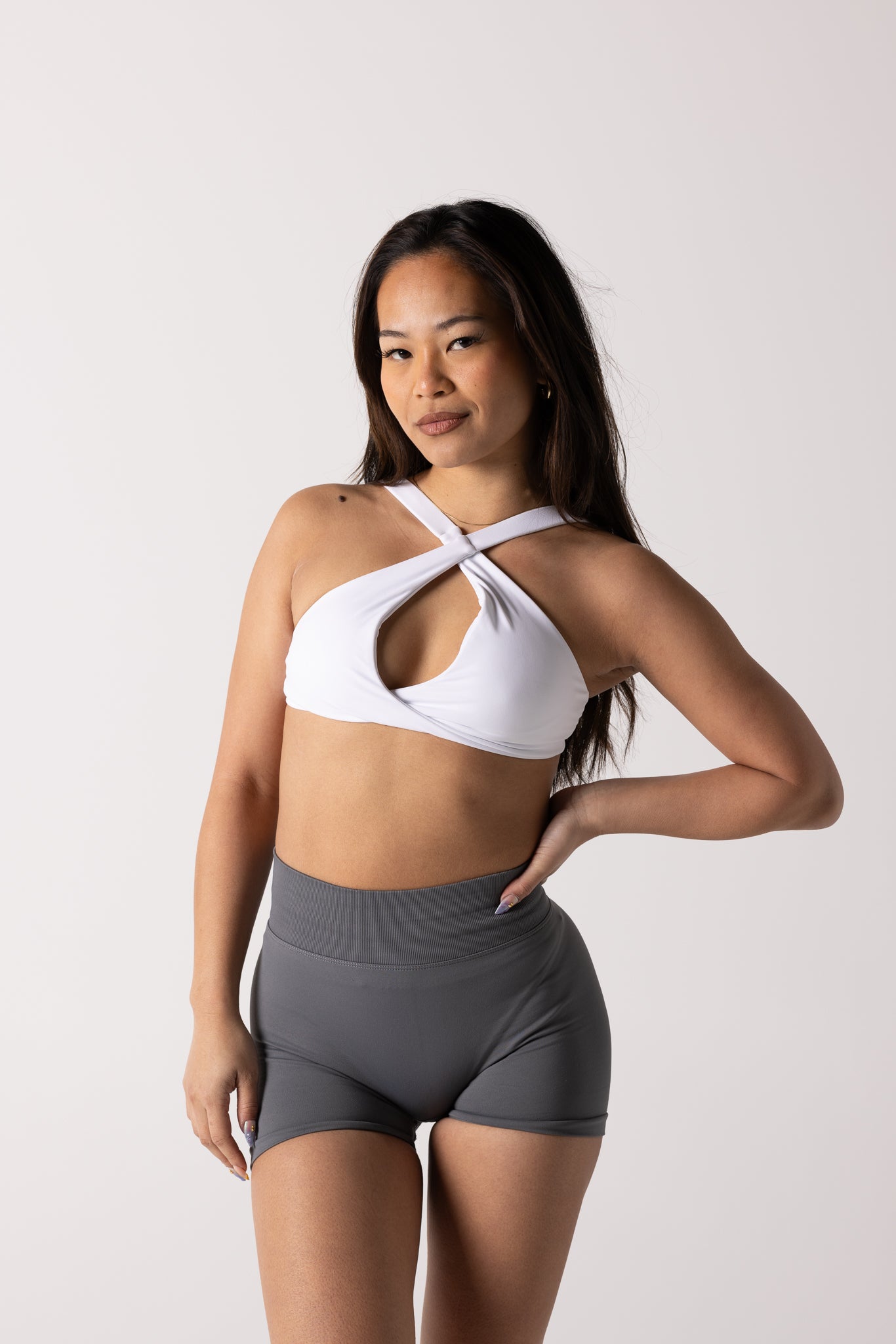 Amplify 3 Way Crop - White