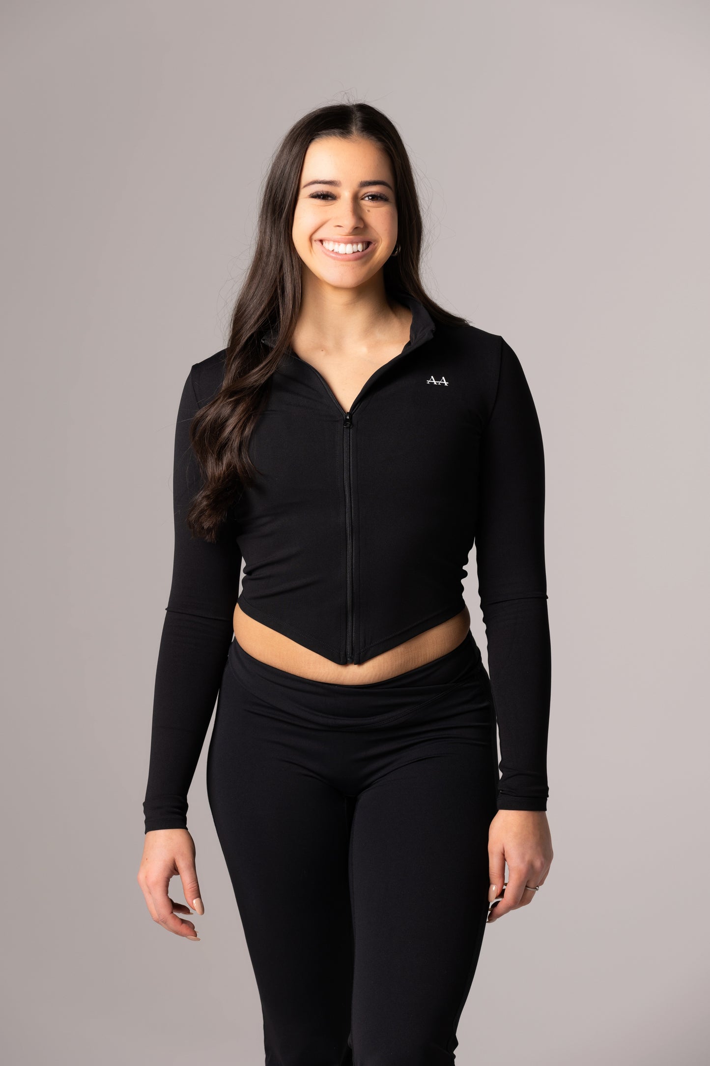 Allure Zip Up - Black