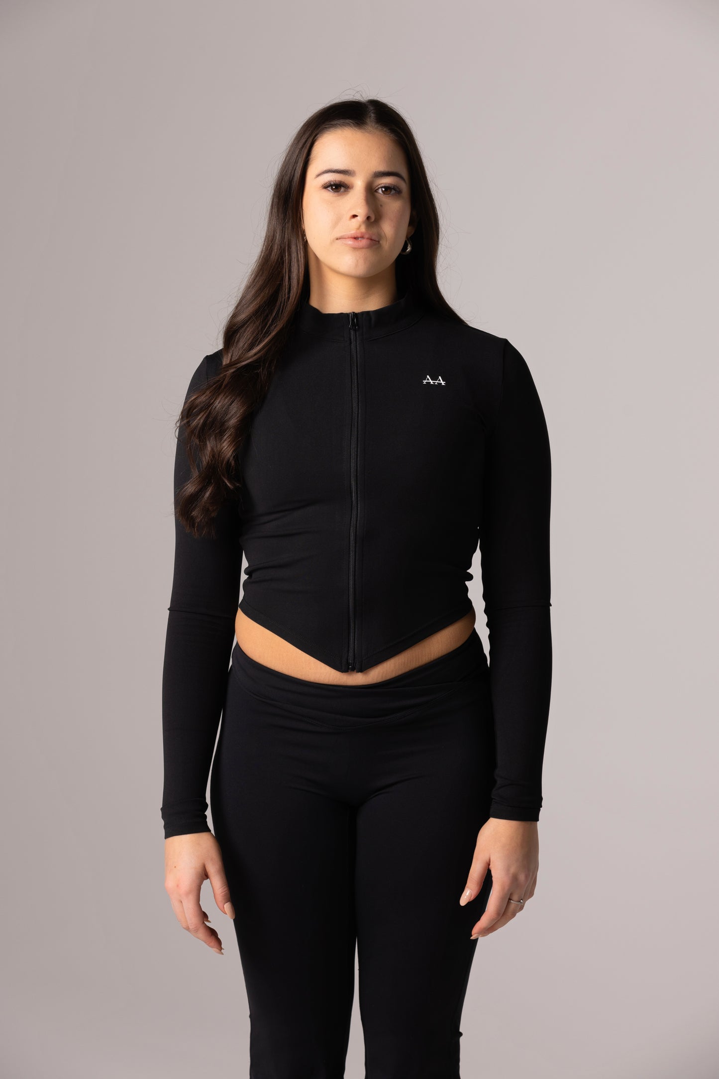 Allure Zip Up - Black