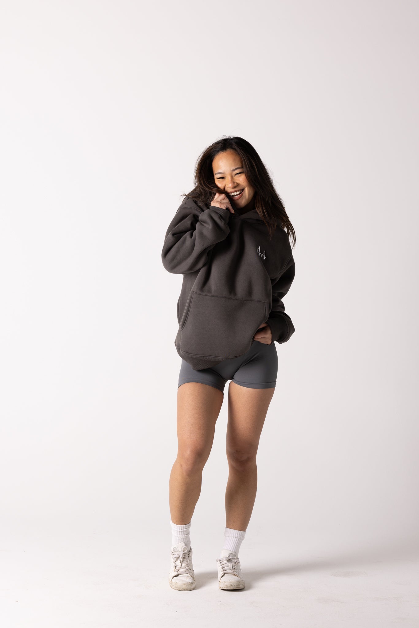 Aligned Active Oversized Hoodie - Grey