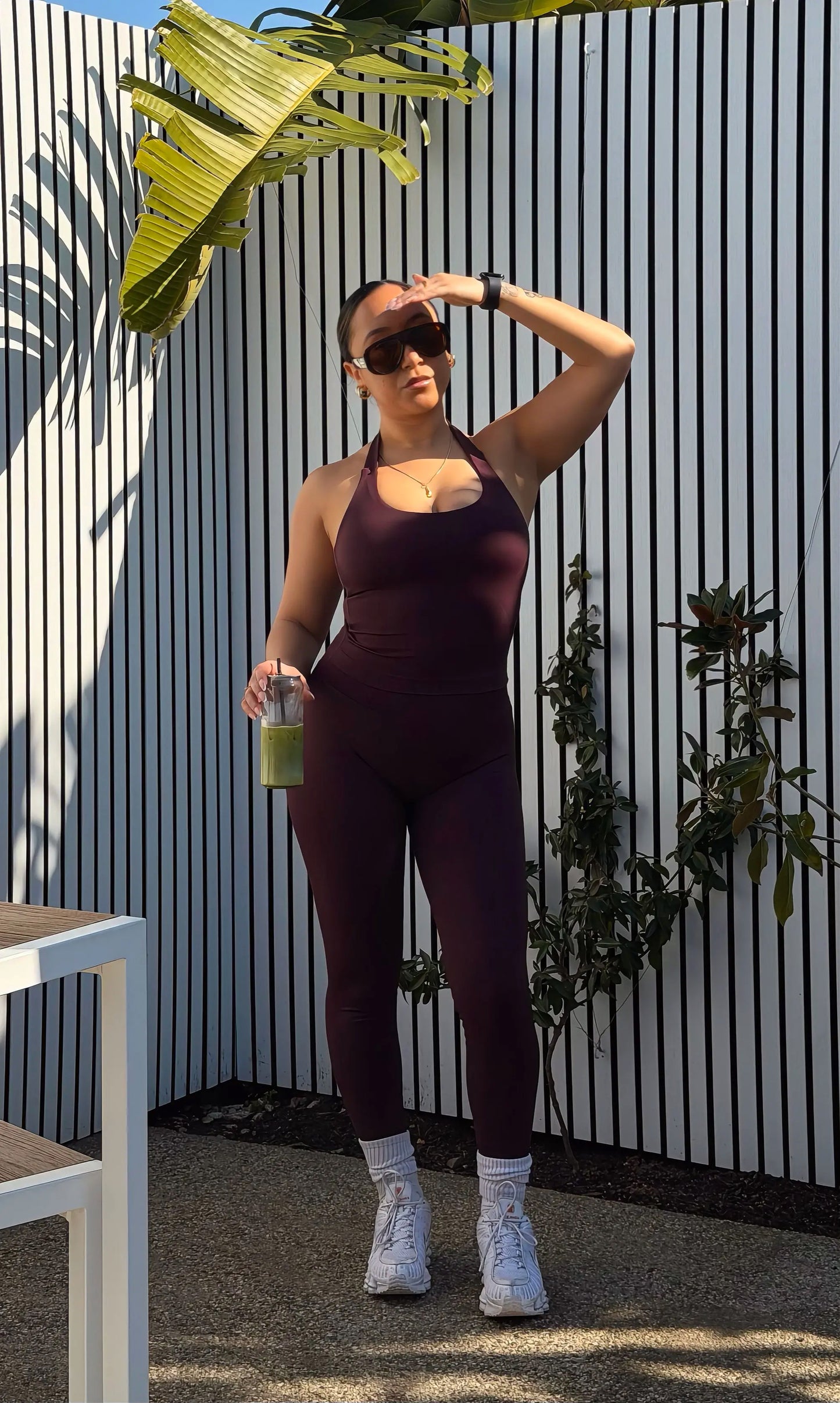 Amplify Halter Plum